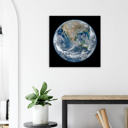 Astrofotografie der Erde - Blauer Riese 2012 - hochauflösendes Weltraumbild - Premium Poster