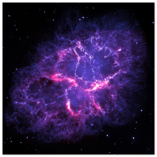 Krebsnebel, wie von Herschel und Hubble gesehen - hochauflösendes Weltraumbild - Premium Poster