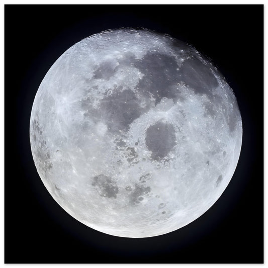 Mond der Erde - hochauflösendes Weltraumbild - Premium Poster